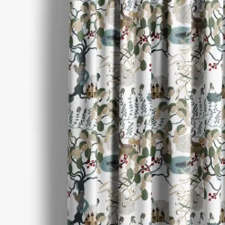 Gardintyger Mönstrade|Arvidssons Textil<Arvidssons textil Mimers källa turkos tyg