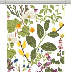 Panelgardiner<Arvidssons textil Ångermanland panelgardiner med botaniskt mönster
