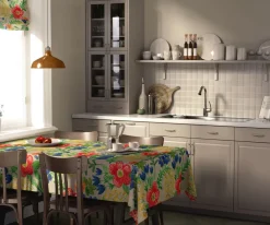 Bordsduk<Arvidssons textil Ängsdröm beige-multi bordsduk