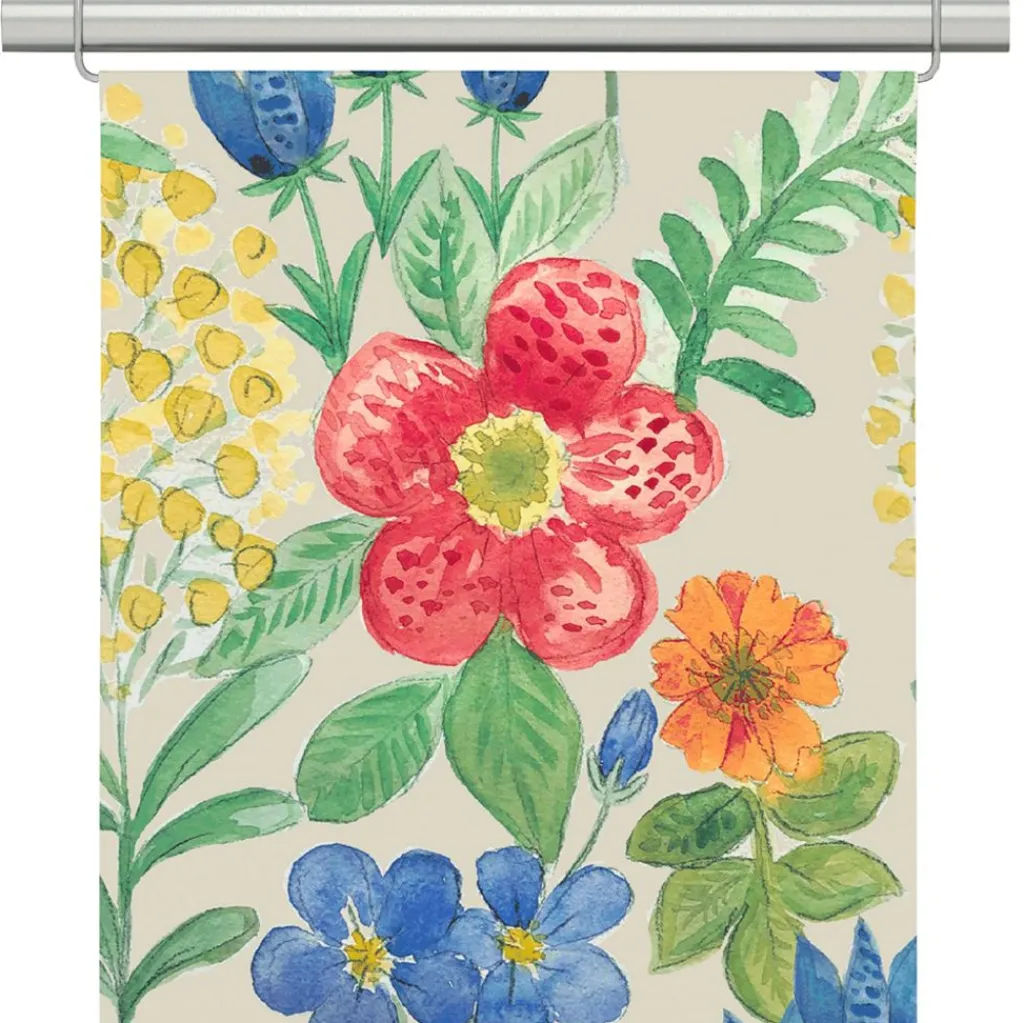 Panelgardiner<Arvidssons textil Ängsdröm beige-multi panelgardiner