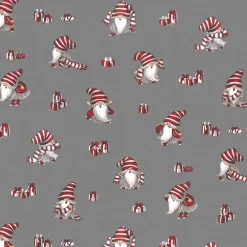 Gardintyger Mönstrade|Arvidssons Textil<Arvidssons textil Nisses luva grå tyg