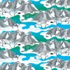 Gardintyger Mönstrade|Arvidssons Textil<Arvidssons textil Norrland turkos tyg
