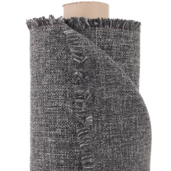 Enfärgade Möbeltyger<Nordisk Textil Omega Mörkgrå - Slitstarkt och vävt möbeltyg med melerad struktur