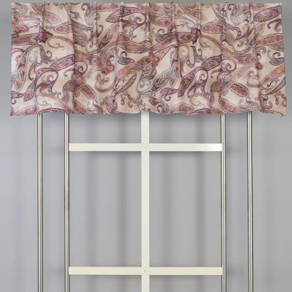 Gardinkappor Mönstrade|Rea Gardiner<Arvidssons textil Orient rosa gardinkappa metervara