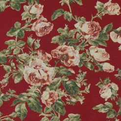 Blommiga Möbeltyger|Mönstrade Möbeltyger<Arvidssons textil Orlenas röd möbeltyg
