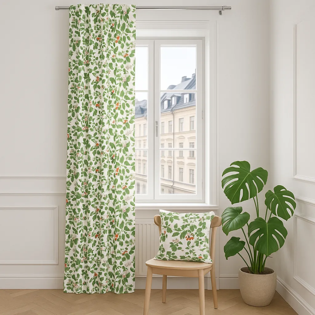 Gardintyger Mönstrade|Arvidssons Textil<Arvidssons textil Oxel offwhite tyg