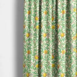 Arts & Crafts Tyger|Gardintyger Mönstrade<Nordisk Textil Paradisträd tyg - Frodiga grenar, frukt och fåglar