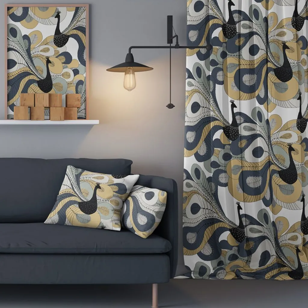 Arvidssons Textil<Arvidssons textil Pavo grå tyg