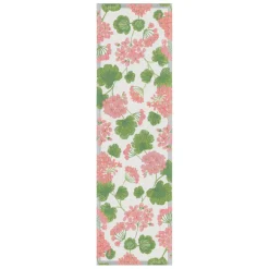 Bordslöpare|Ekelund Löpare<Ekelund Pelargonia löpare 35X120 - s Linneväveri
