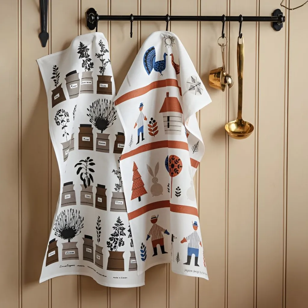 Kökshandduk<Almedahls Persons Kryddskåp Brun Kökshandduk – Klassisk design från
