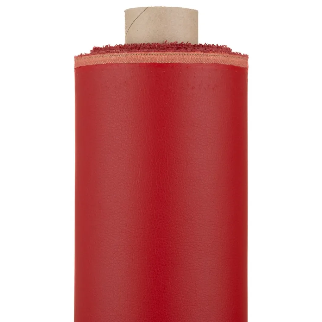 Enfärgade Fuskskinn< Plain röd fuskskinn
