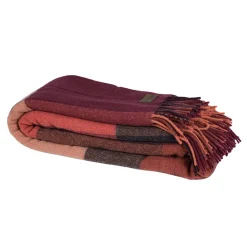Ullplädar<Biederlack Pleasant ruby ullpläd