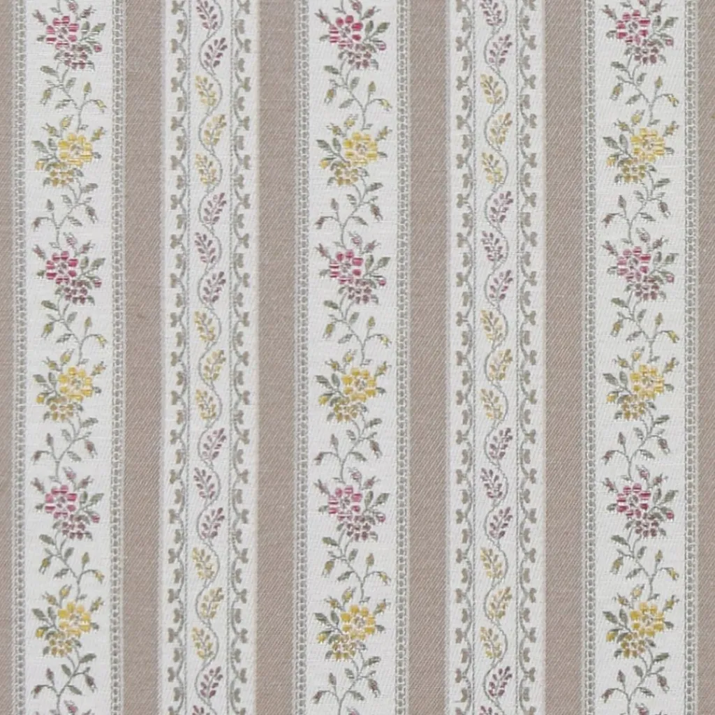 Randiga Möbeltyger|Mönstrade Möbeltyger<Nordisk Textil Portugal beige randigt stiltyg för möbelklädsel