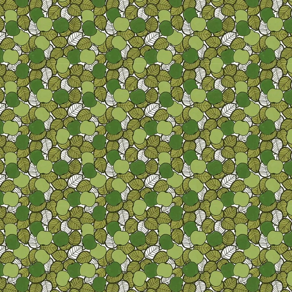 Gardintyger Mönstrade|Arvidssons Textil<Arvidssons textil Päppel grön tyg