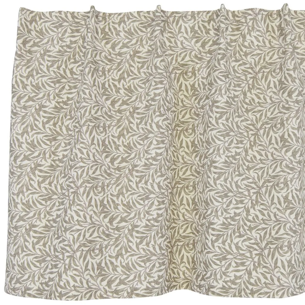 Gardinkappor Mönstrade<Jakobsdals Ramas beige gardinkappa metervara med kvistar och blad