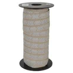 Band|Hemslöjdsband< Reflexband Leksand beige 12 mm