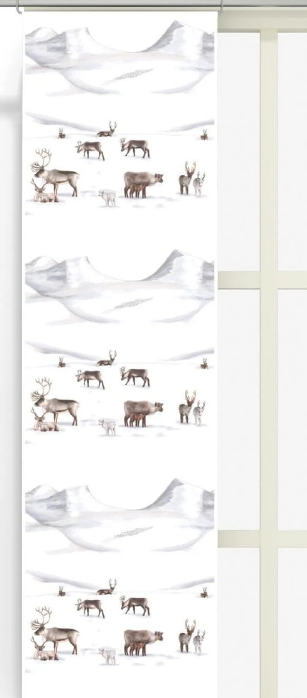 Julgardiner|Panelgardiner<Arvidssons textil Renfjället vit panelgardiner
