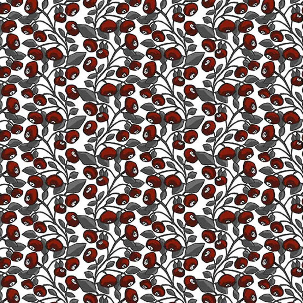 Arvidssons Textil<Arvidssons textil Ris röd-grå tyg