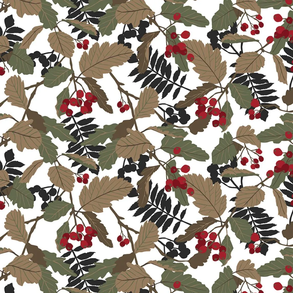 Gardintyger Mönstrade|Arvidssons Textil<Arvidssons textil Rönnkvist brun tyg