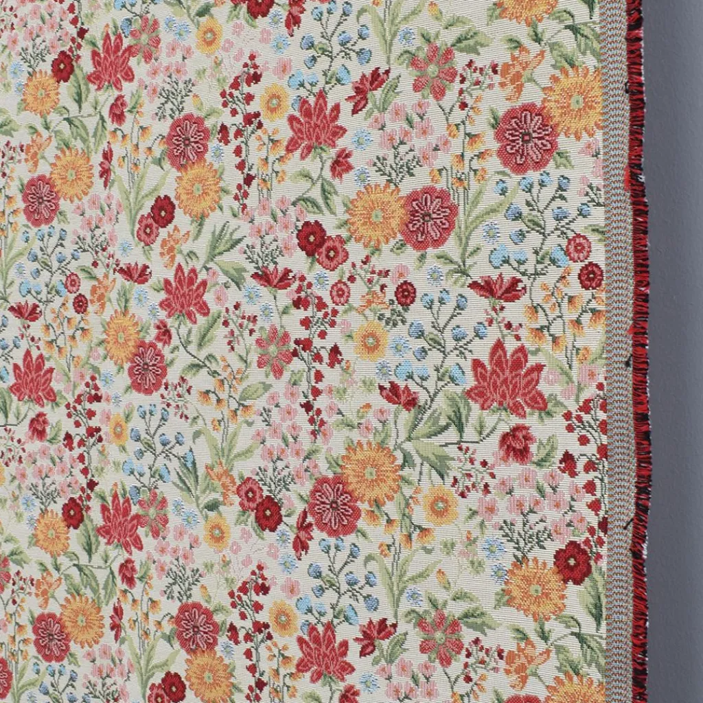 Blommiga Möbeltyger|Mönstrade Möbeltyger<Arvidssons textil Romantic offwhite jacquard