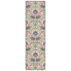 Bordslöpare|Ekelund Löpare<Ekelund Rooster löpare 35X120 - s Linneväveri