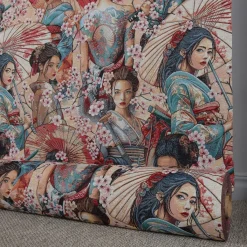 Mönstrade Möbeltyger<Nordisk Textil Samurajs gobelängtyg – Japansk design i stark jacquardväv