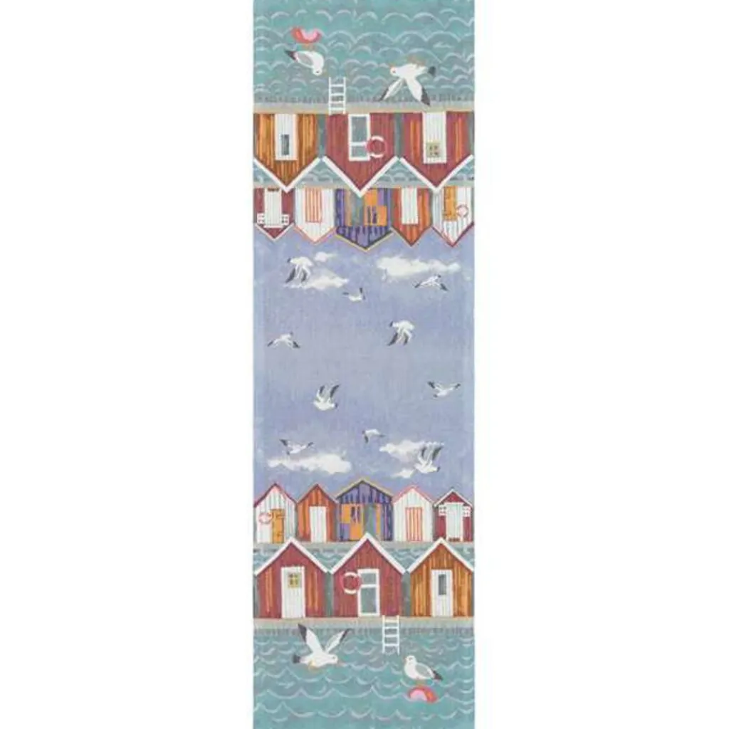 Bordslöpare|Ekelund Löpare<Ekelund Sjöbod löpare 35x120 - s Linneväveri