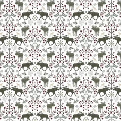Förkläden<Arvidssons textil Skogens konung khakigrön förkläde med ficka