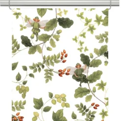 Panelgardiner<Arvidssons textil Skogsälvan vit panelgardiner