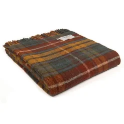 Ullplädar<Tweedmill textiles Skotskrutig ullpläd Antique Buchanan - 100% Ull, 150x183 cm