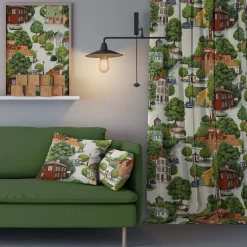 Gardintyger Mönstrade|Arvidssons Textil<Arvidssons textil Sommarstad tyg