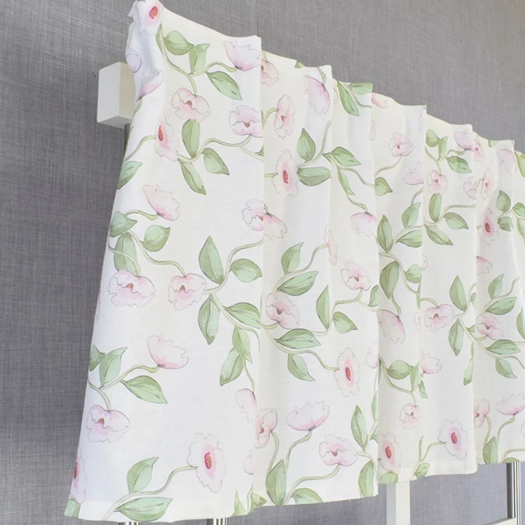 Gardinkappor Mönstrade|Rea Gardiner<Arvidssons textil Sonja rosa gardinkappa metervara