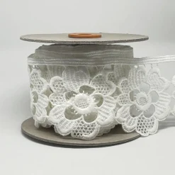 Band|Spetsband< Spetsband Alva vit 90mm