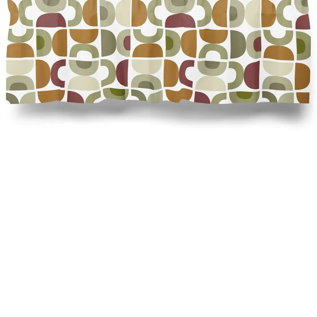 Gardinkappor Mönstrade<Arvidssons textil Spiraldans beige gardinkappa metervara