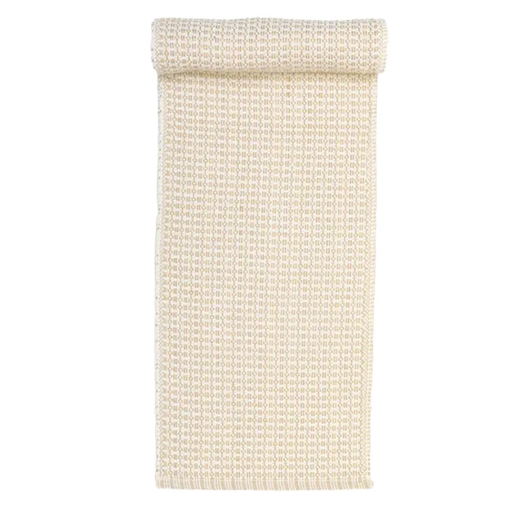 Bordslöpare< Sten recycle sand 15x140cm smal bordslöpare