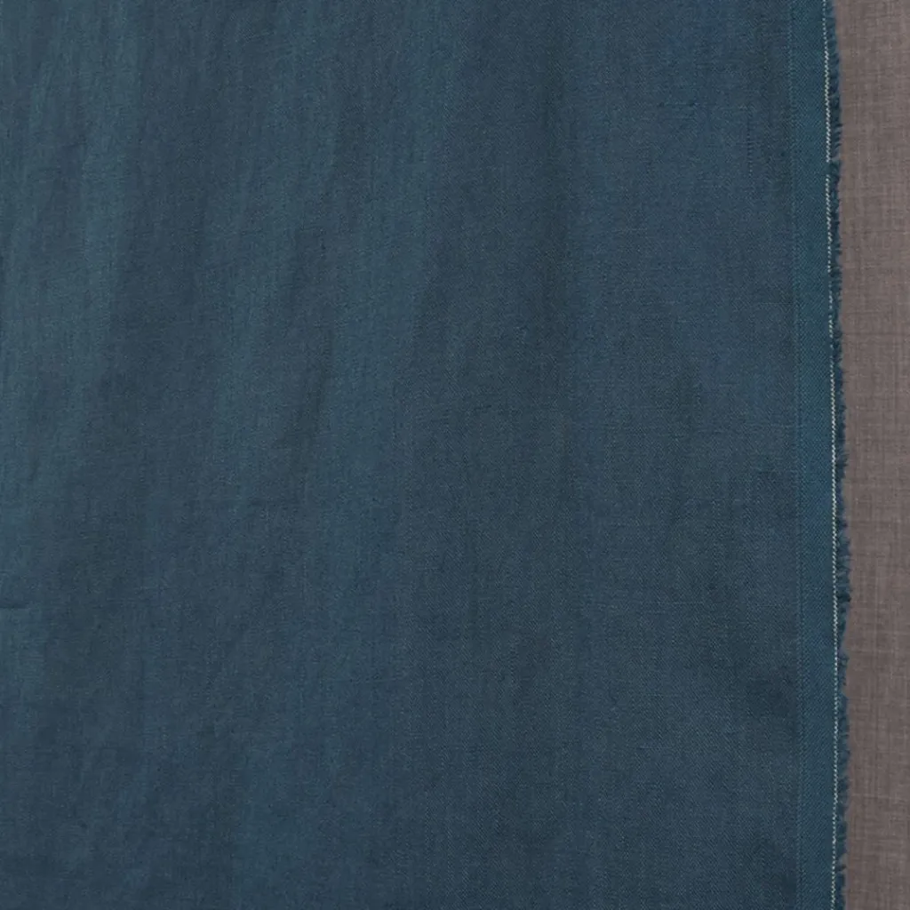 Linnetyger|Stentvättat Linne<Arvidssons textil Stentvättat linnetyg Duvemåla mörkpetrol