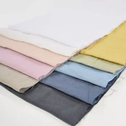 Linnetyger|Stentvättat Linne<Arvidssons textil Stentvättat linnetyg Duvemåla gul