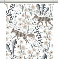 Panelgardiner<Arvidssons textil Stjärnspeja offwhite-ljusbrun panelgardiner
