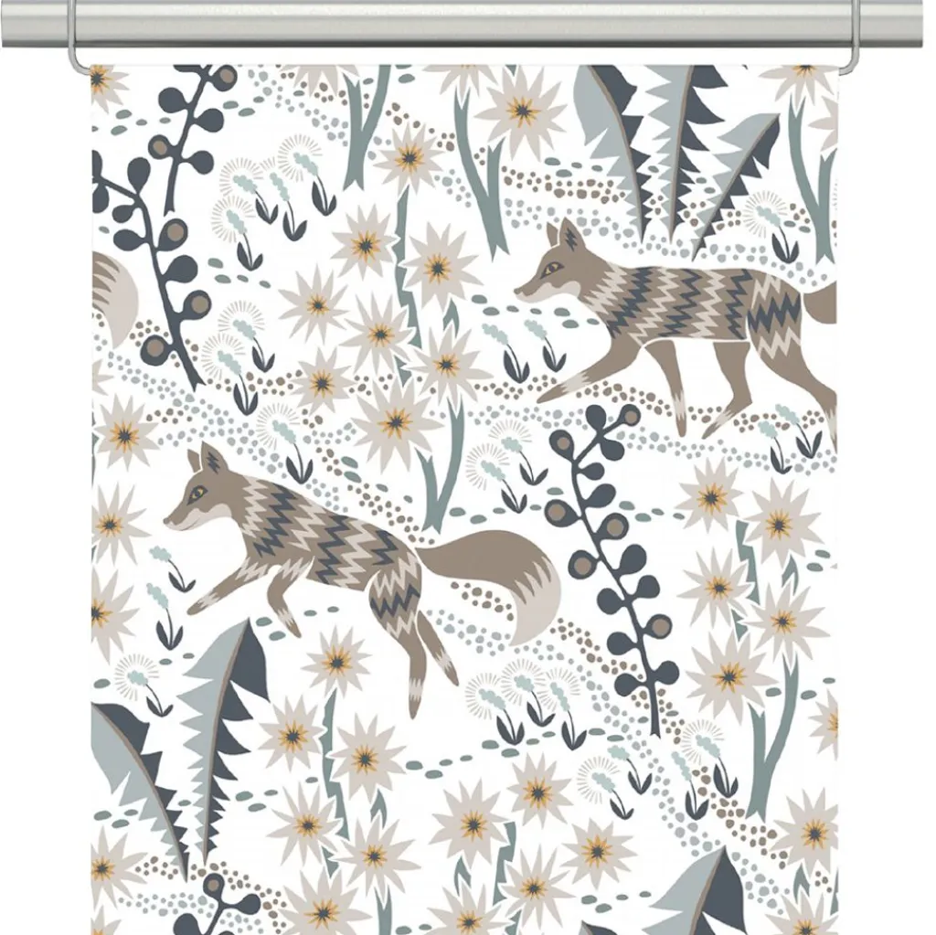 Panelgardiner<Arvidssons textil Stjärnspeja offwhite-ljusbrun panelgardiner