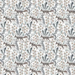 Gardintyger Mönstrade|Arvidssons Textil<Arvidssons textil Stjärnspeja offwhite-ljusbrun tyg