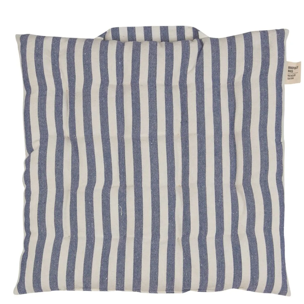 Sittunderlag<Fondaco Svea denim sittdyna med handtag