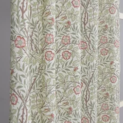 Gardiner Mönstrade<Nordisk Textil Sweet flower vinröd gardiner