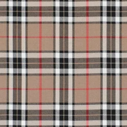Rutor & Ränder< Tartan beige skotskrutigt tyg
