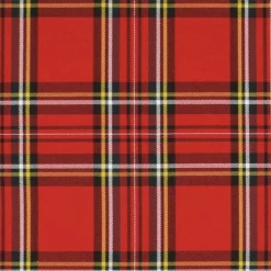 Rutor & Ränder< Tartan röd skotskrutigt tyg