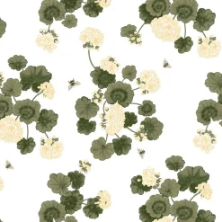Textilvaxduk<Arvidssons textil Textilvaxduk Astrid gul pelargoner