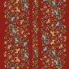 Textilvaxduk<Arvidssons textil Textilvaxduk Leksand bård röd med traditionellt dalahästmönster