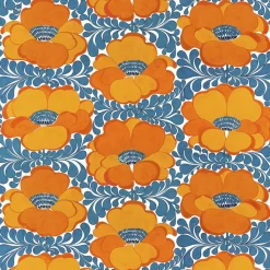 Textilvaxduk< Textilvaxduk Love blå-orange