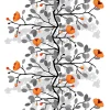 Textilvaxduk<Arvidssons textil Textilvaxduk Ofelia orange