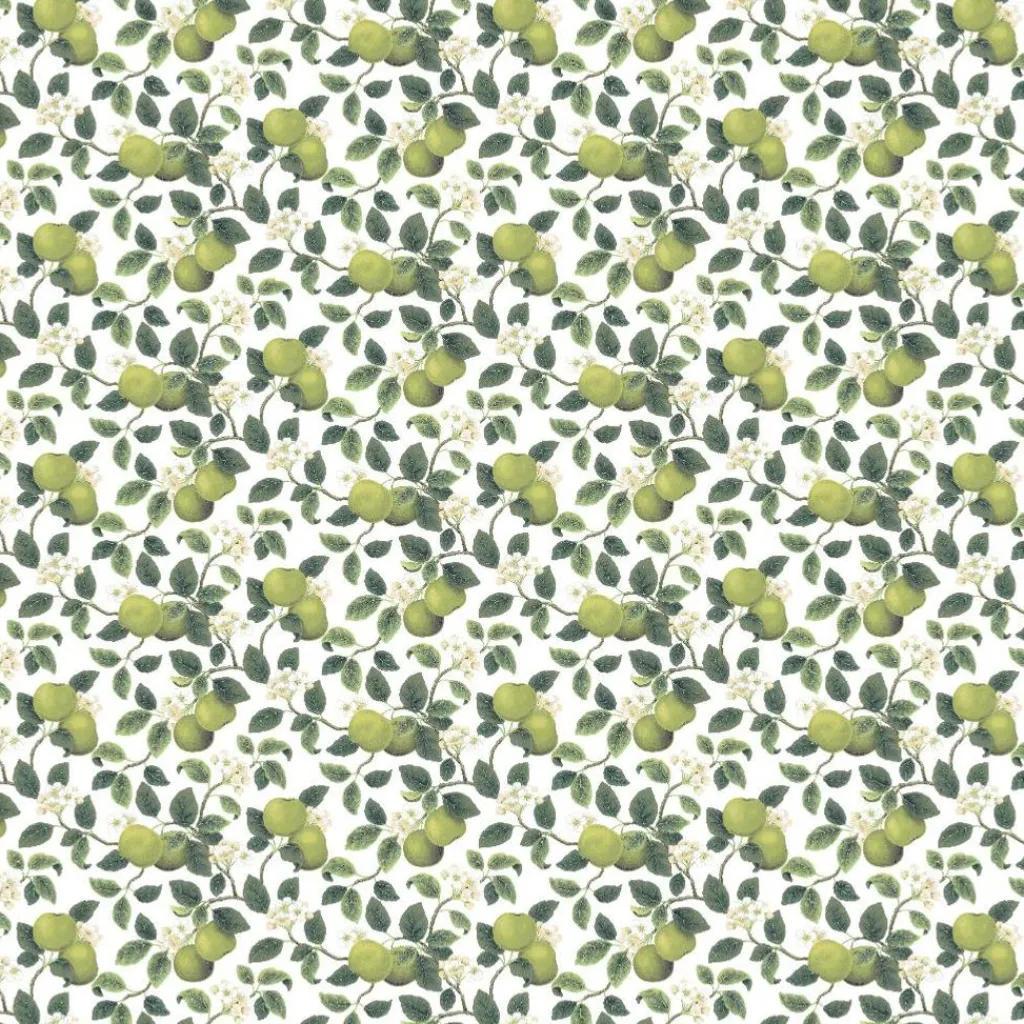 Textilvaxduk<Arvidssons textil Textilvaxduk äppellycka grön