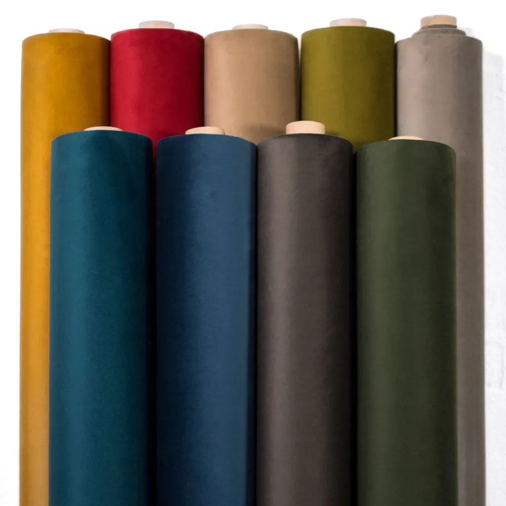 Möbelsammet|Enfärgade Möbeltyger<Nordisk Textil Tiffany Blue möbelsammet – Slitstark & Lyxig
